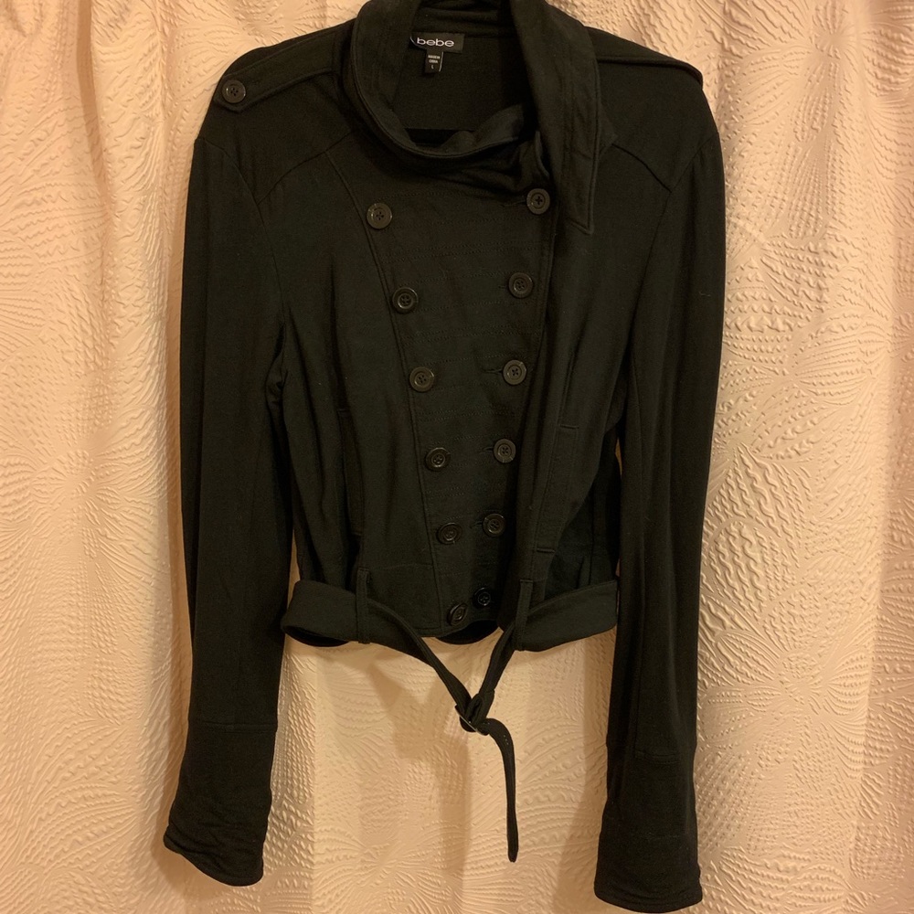 // bebe military cotton blazer //